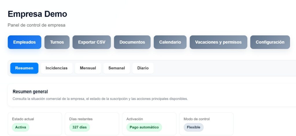 control horario para empresas en WorkE
